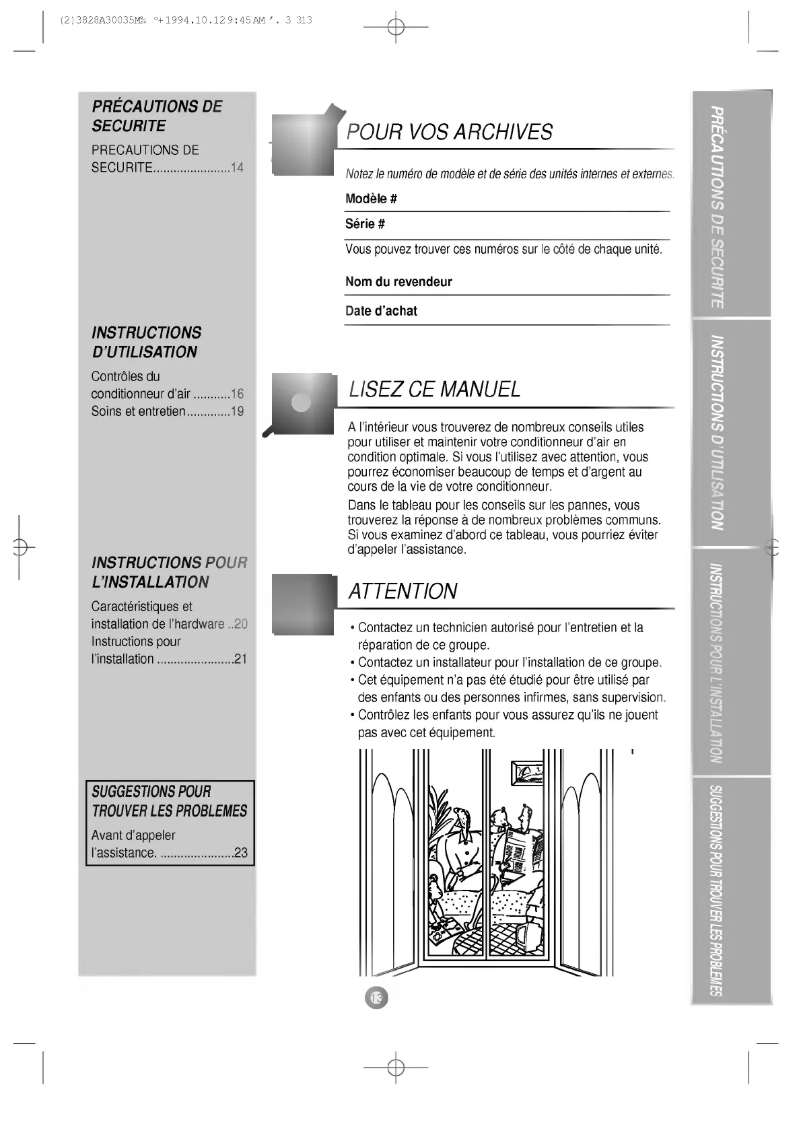 Page 1 of the manual User Manual LG LWN1860QCG