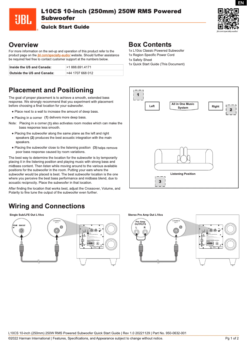 First page image of the manual for L10CS