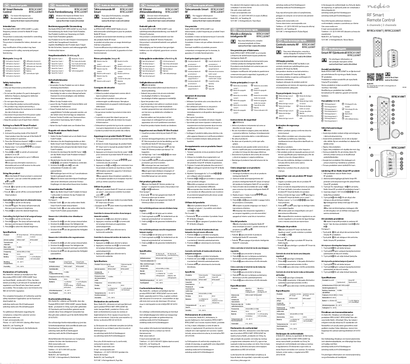 First page image of the manual for RFRC220WT