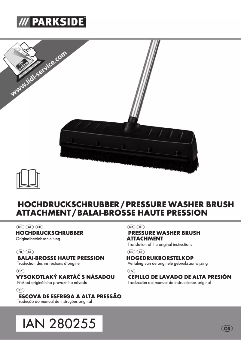 First page image of the manual for IAN 280255