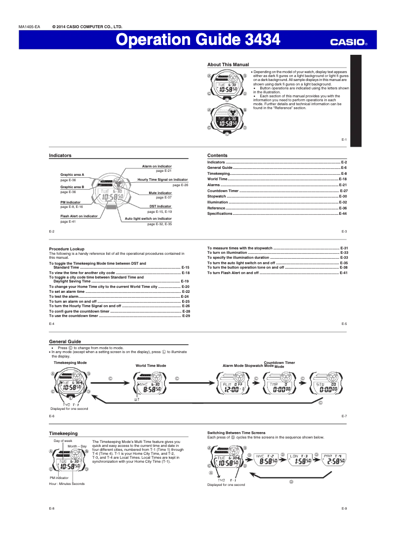 Page 1 of the manual User Manual Casio GD-400-4DR