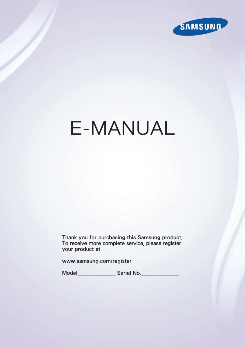 Page 1 of the manual User Manual Samsung UN32J4360AF