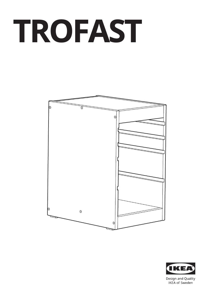 First page image of the manual for TROFAST 305.459.38