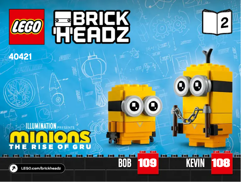 First page image of the manual for Belle Bottom, Kevin & Bob 40421