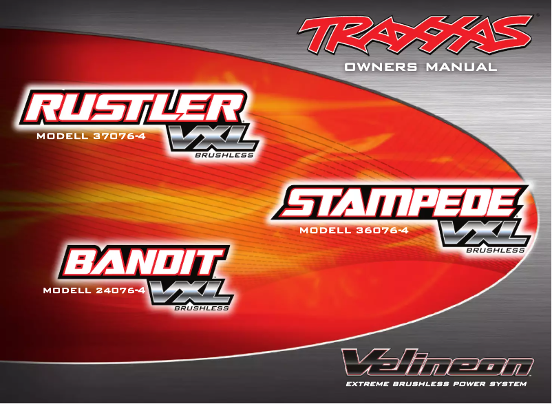 Page 1 of the manual User Manual Traxxas Rustler VXL