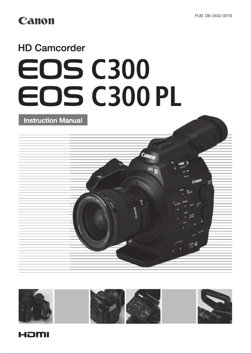 First page image of the manual for EOS C300