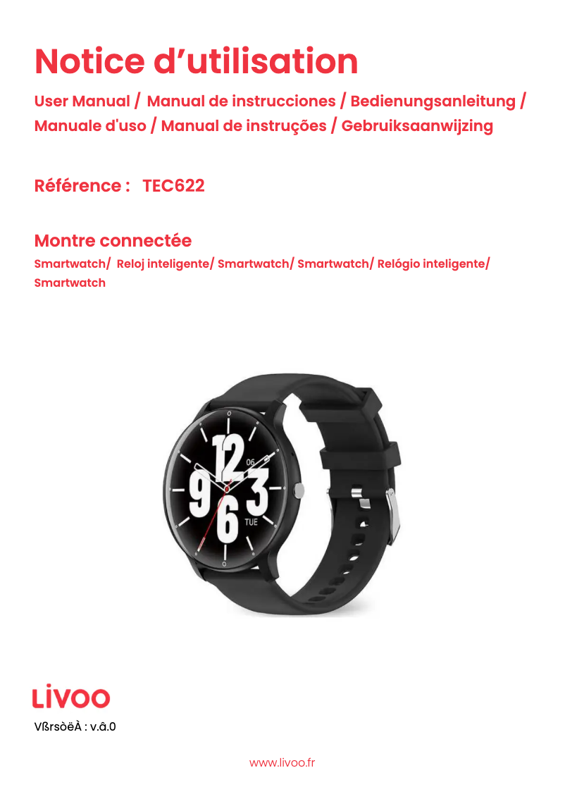 Page 1 of the manual User Manual Livoo TEC622