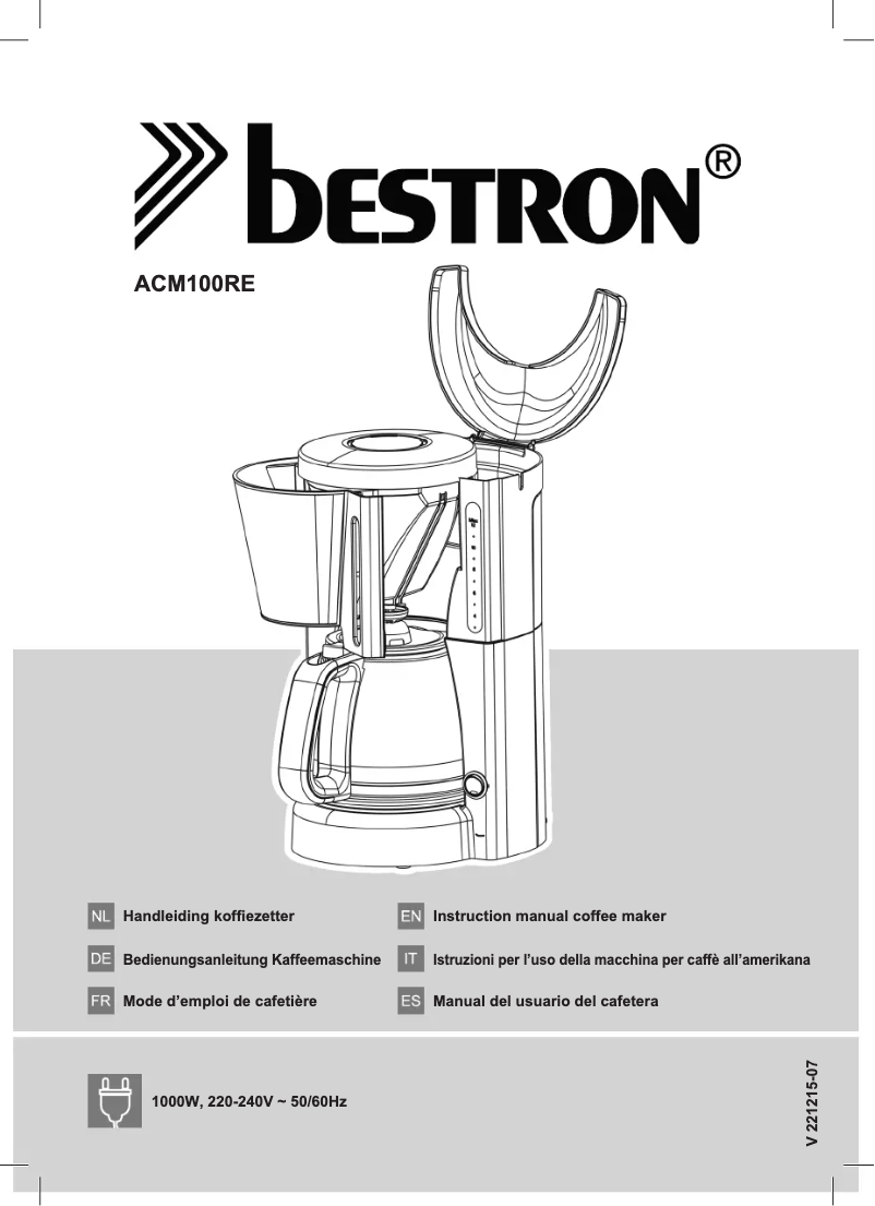 First page image of the manual for ACM100RE