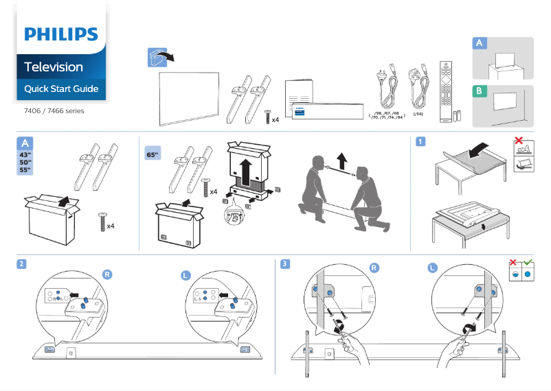 First page image of the manual for 50PUT7466