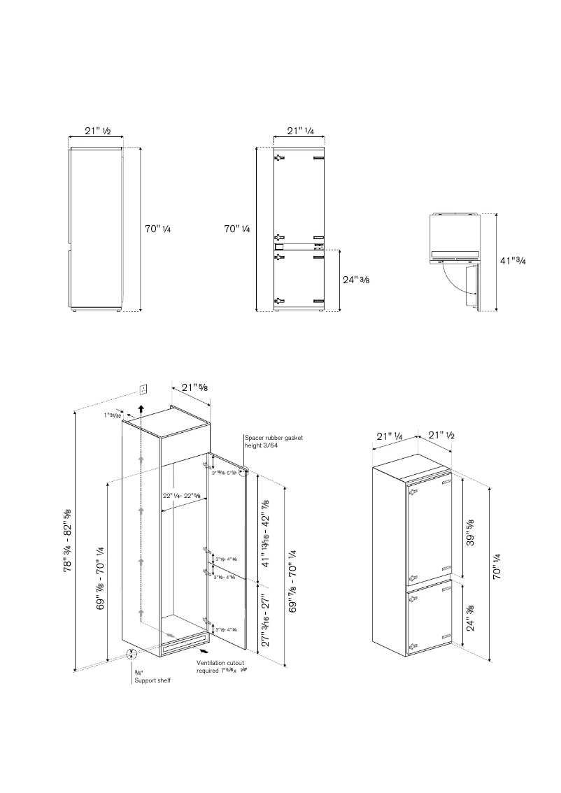 Page 1 of the manual Instructions / Assembly Bertazzoni REF24PR