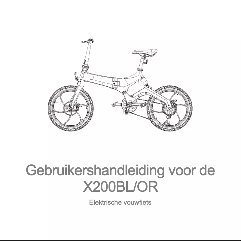 First page image of the manual for X200BL