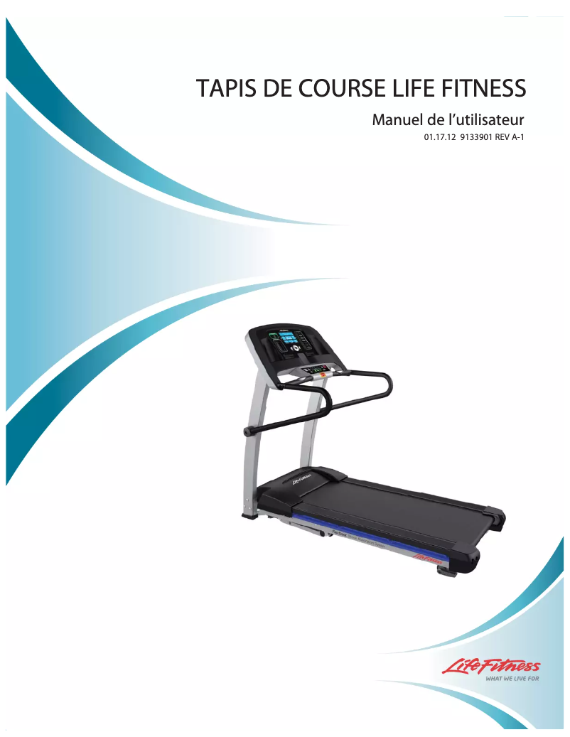 Page 1 of the manual User Manual Life Fitness F1 Smart Folding