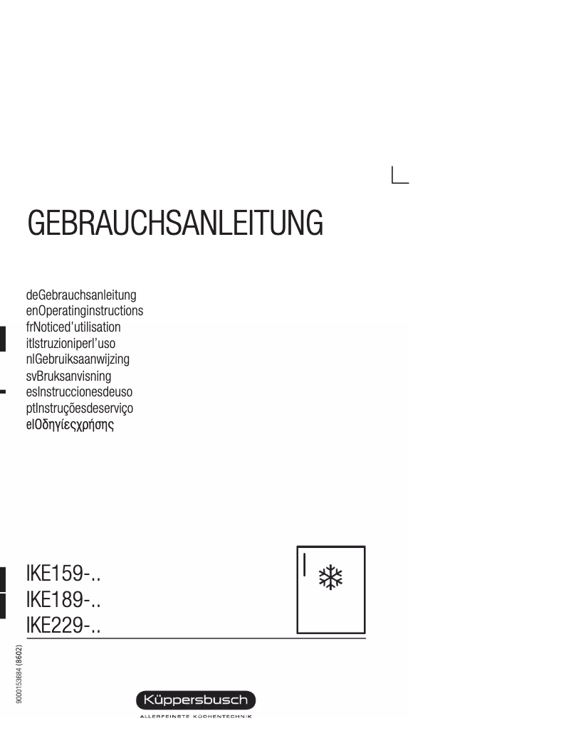 Image de la première page du manuel de l'appareil IKE 159