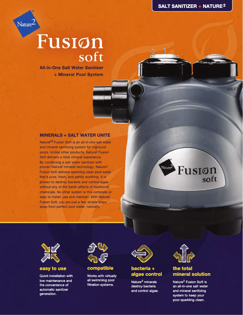 Page 1 of the manual Technical Sheet Nature2 Fusion Soft