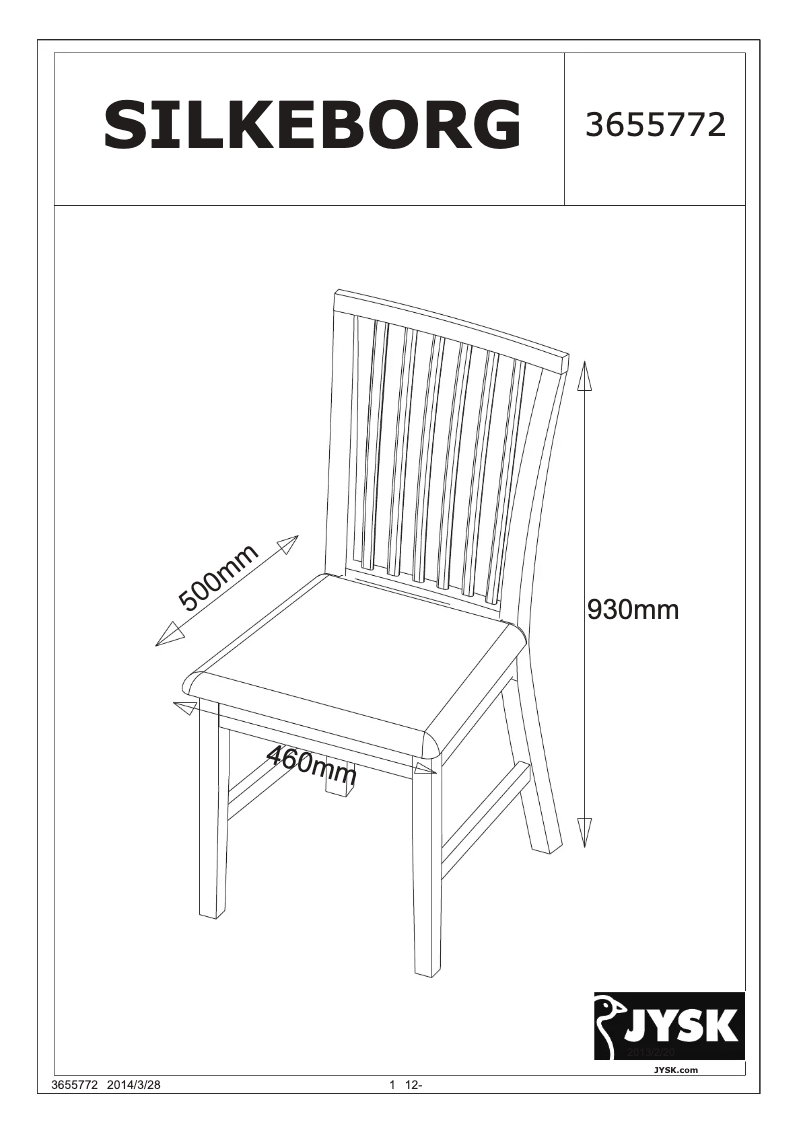 Page 1 of the manual User Manual JYSK Silkeborg