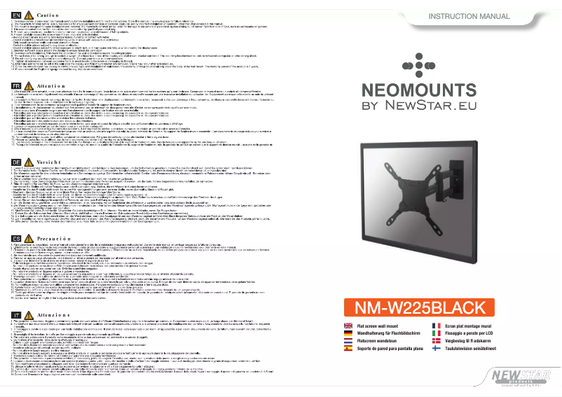 Page 1 of the manual User Manual Newstar NM-W225