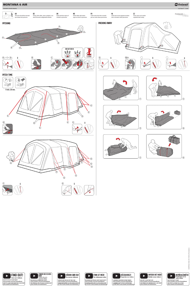 Page 1 of the manual User Manual Outwell Montana 6 Air