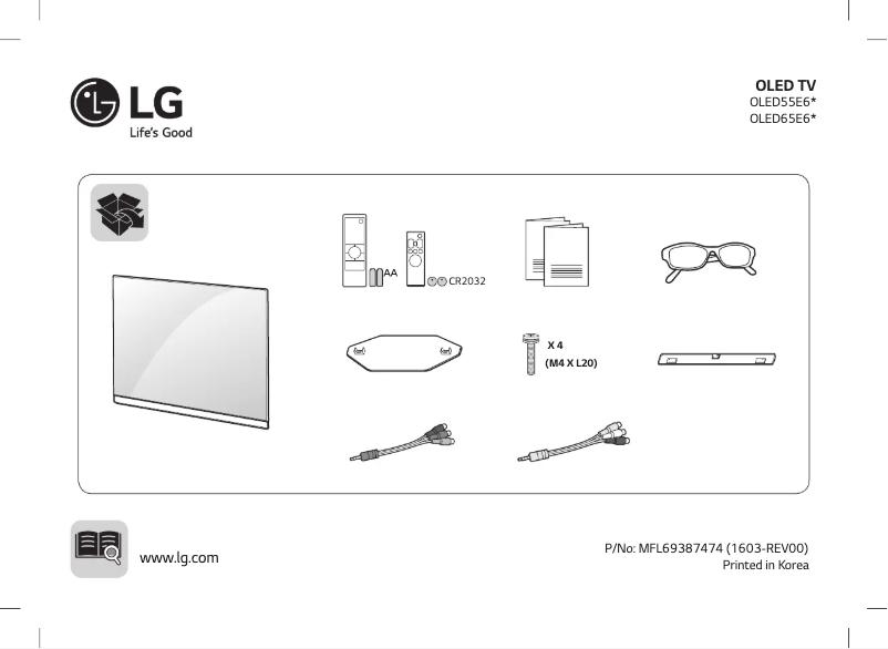 Page 1 of the manual User Manual LG OLED55E6Y