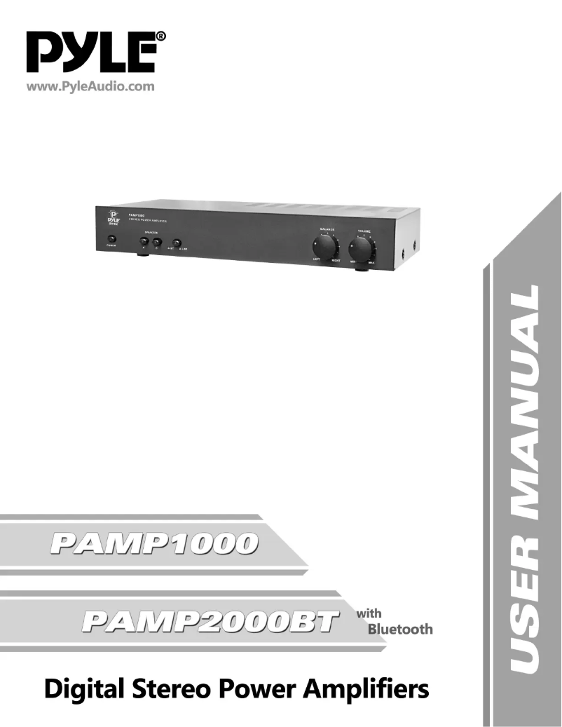 First page image of the manual for PAMP2000