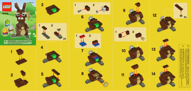 First page image of the manual for Easter Bunny with Eggs