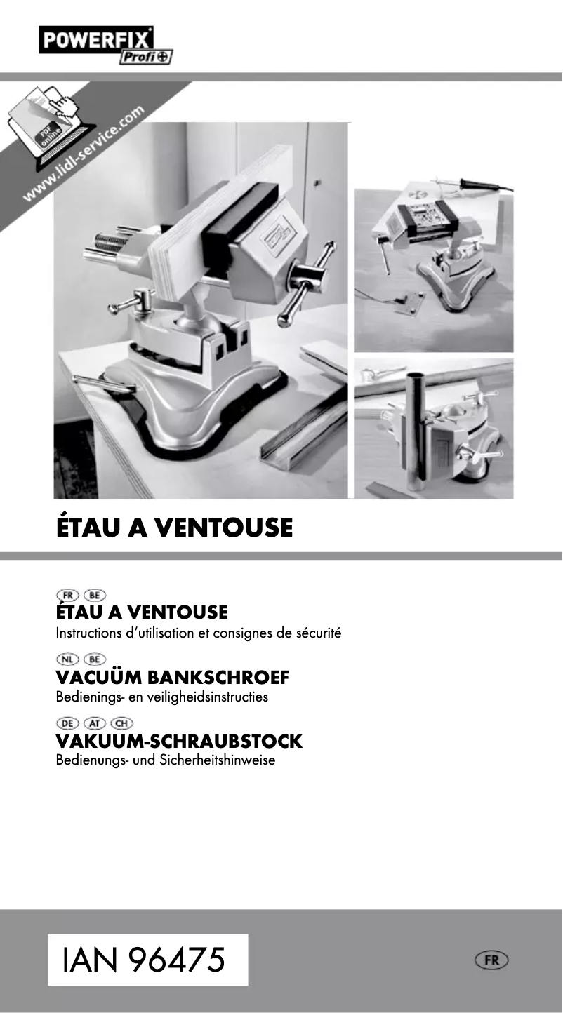 First page image of the manual for IAN 96475