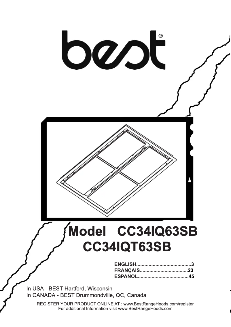Page 1 of the manual User Manual Best CC34IQT63SB