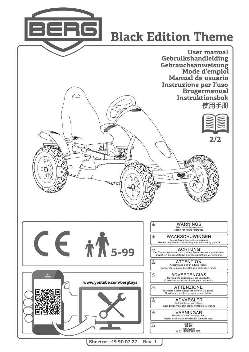 Page 1 of the manual User Manual Berg Black Edition Theme