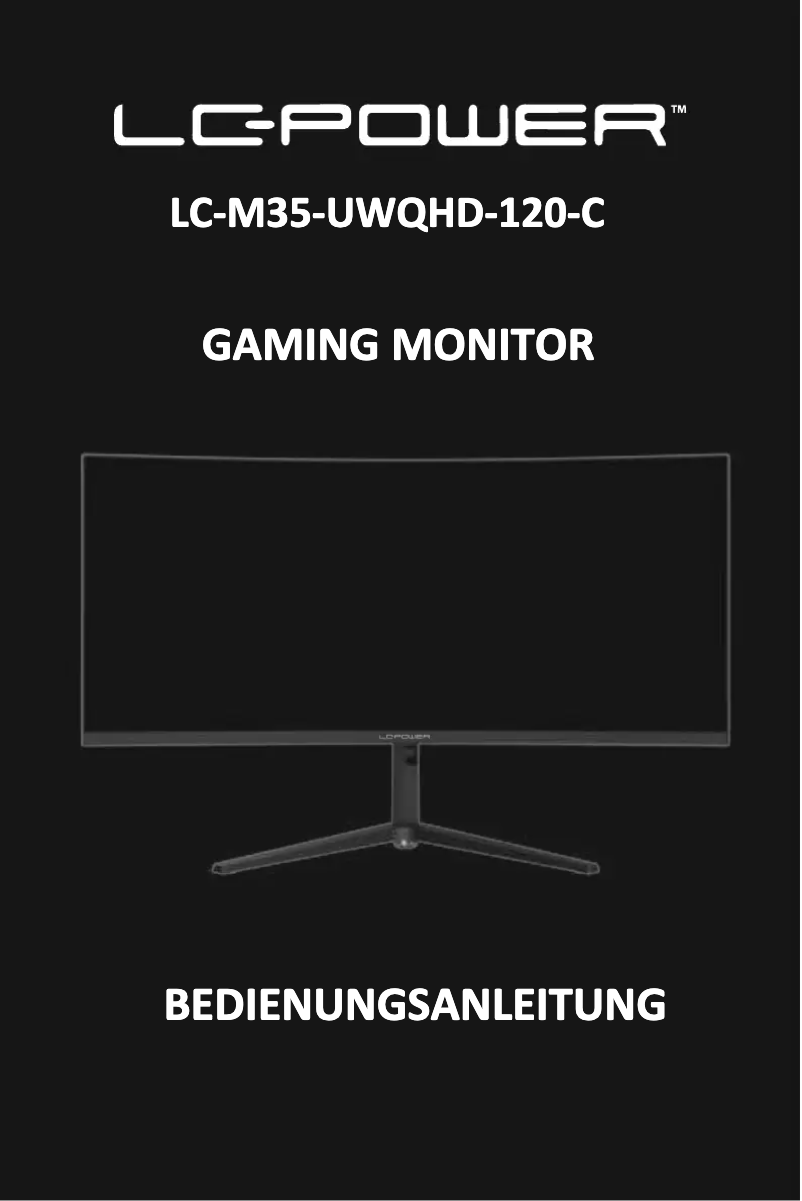 First page image of the manual for LC-M35-UWQHD-120-C