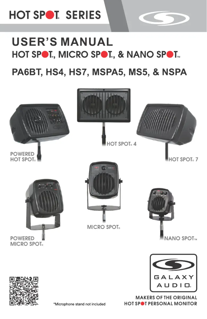 Image de la première page du manuel de l'appareil NSPA