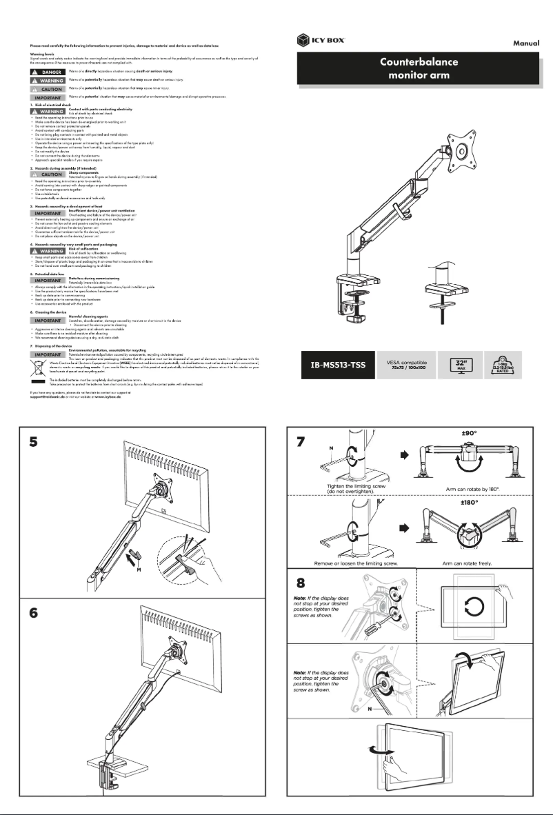 Page 1 of the manual Instruction Manual Icy Box IB-MS513-TSS