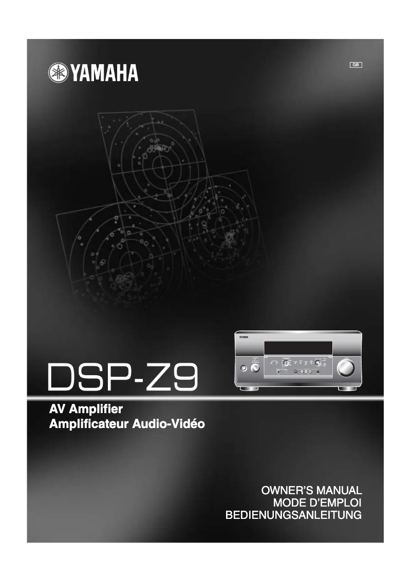 Page 1 of the manual User Manual Yamaha DSP-Z9