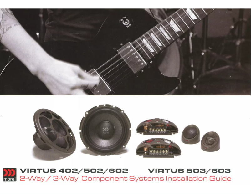 Page 1 of the manual User Manual Morel Virtus 402