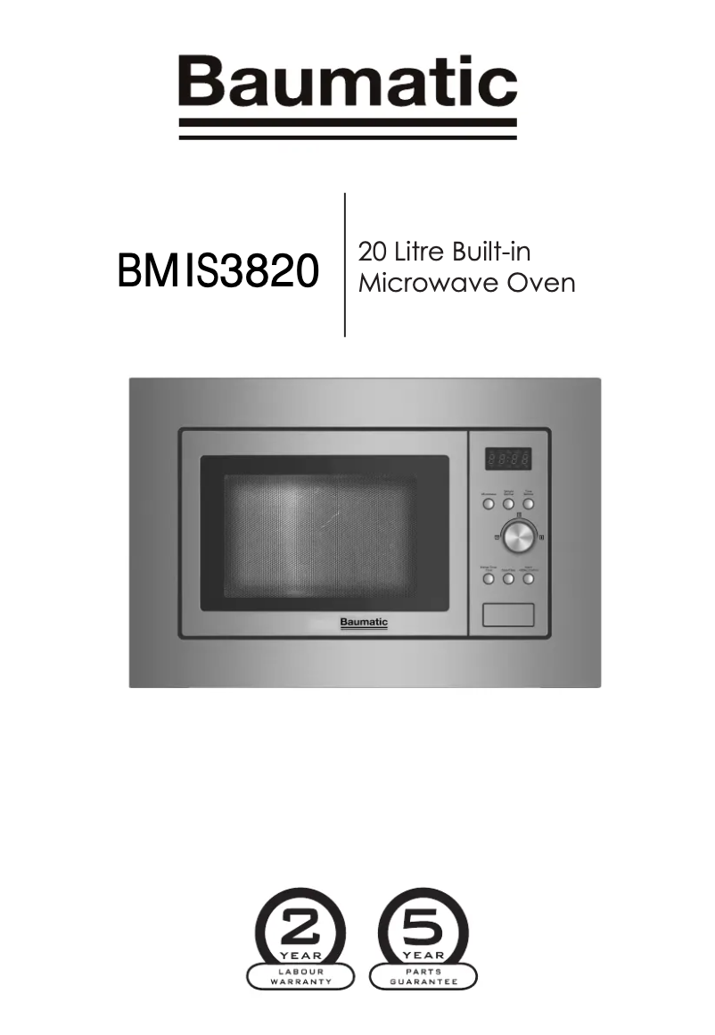 First page image of the manual for BMIS3820