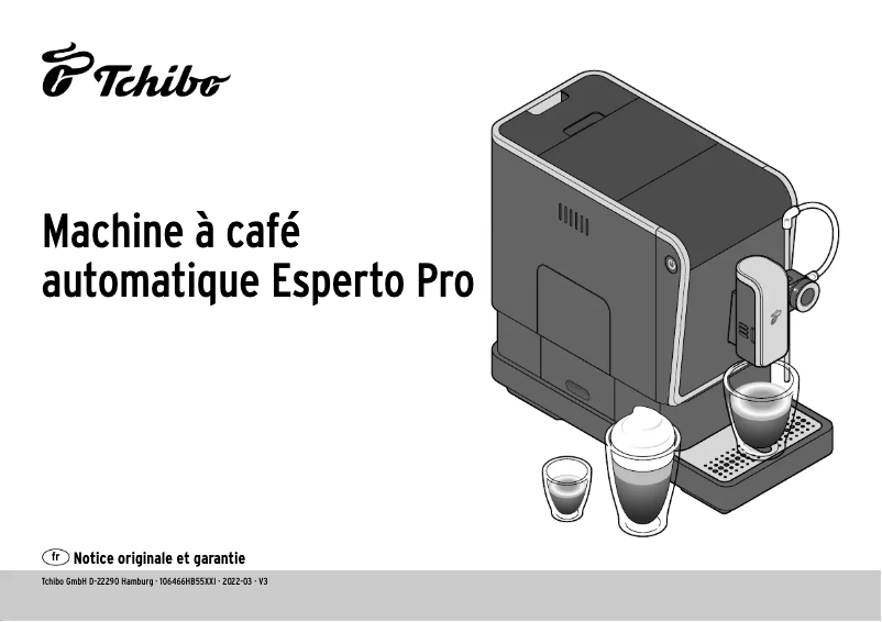 Page 1 of the manual User Manual Tchibo Esperto Pro