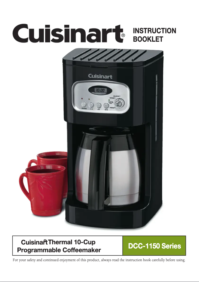 First page image of the manual for DCC-1150