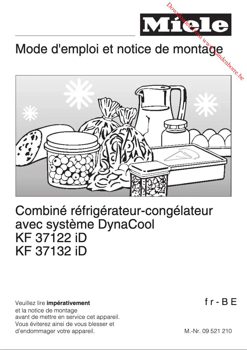Page 1 of the manual User Manual Miele KF 37122 ID