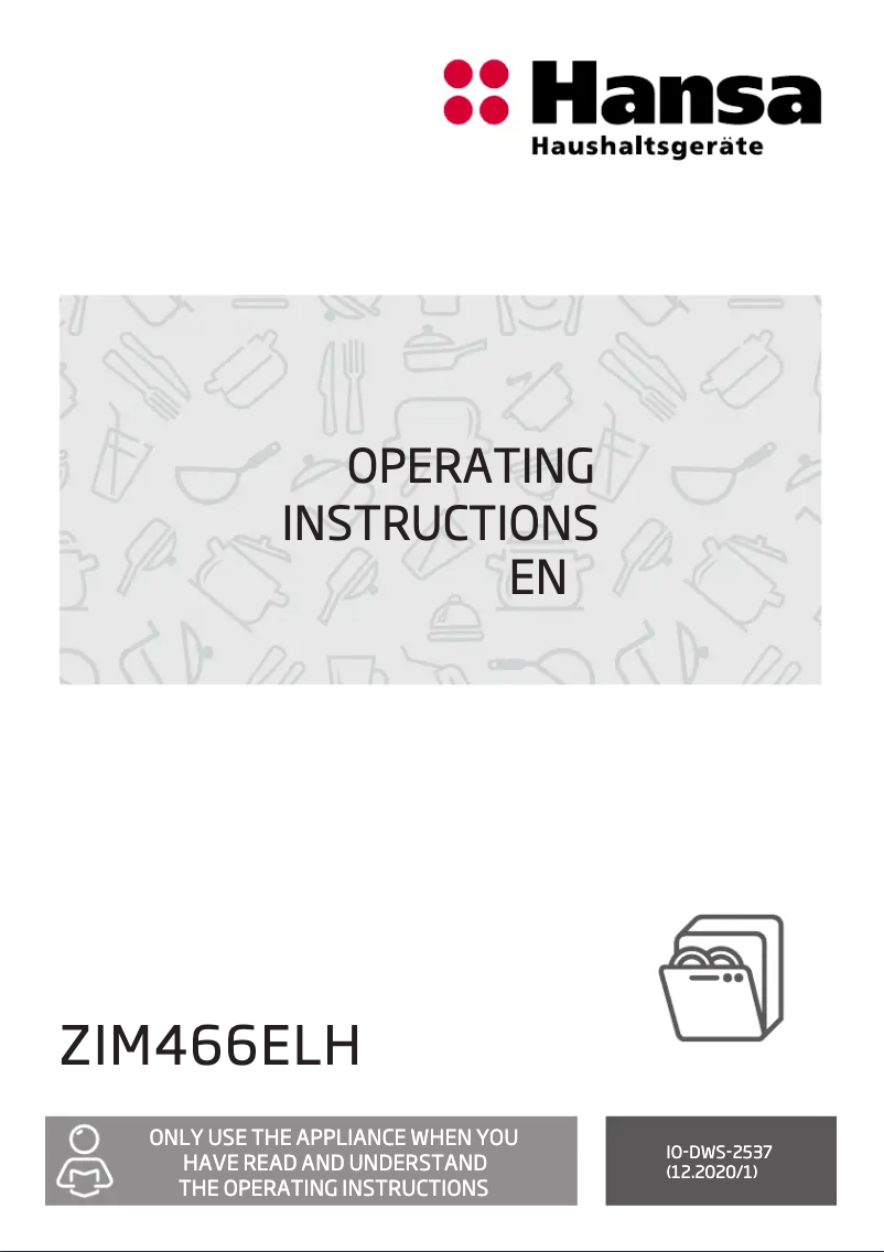 First page image of the manual for ZIM466ELH