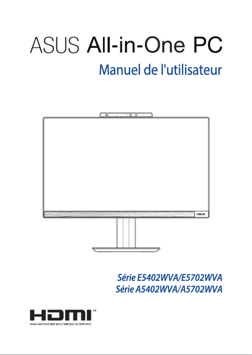 Page 1 of the manual User Manual Asus A5402WVA