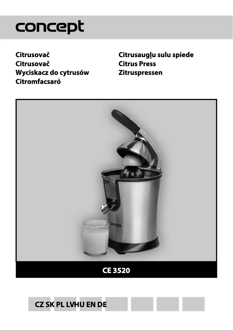 First page image of the manual for CE3520