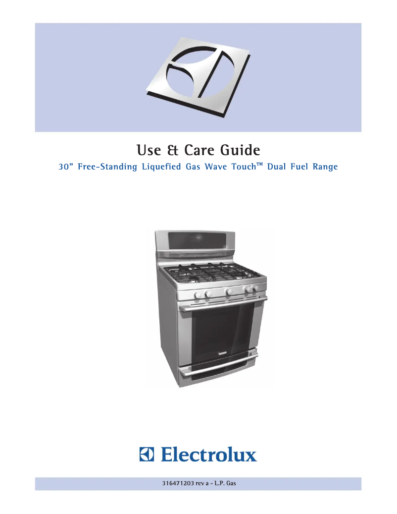 First page image of the manual for EW3LDF65GS