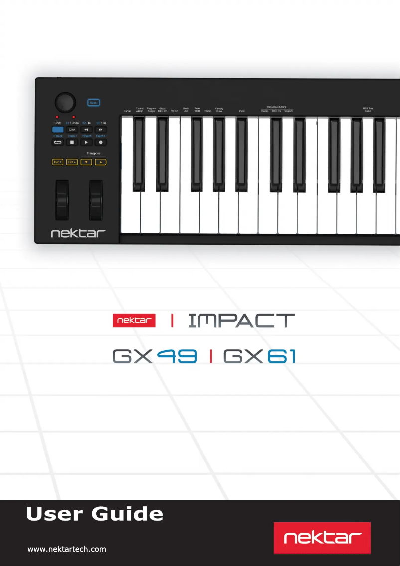 First page image of the manual for Impact GX49