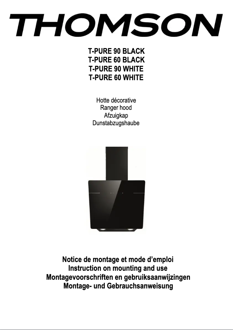 First page image of the manual for T-PURE 60