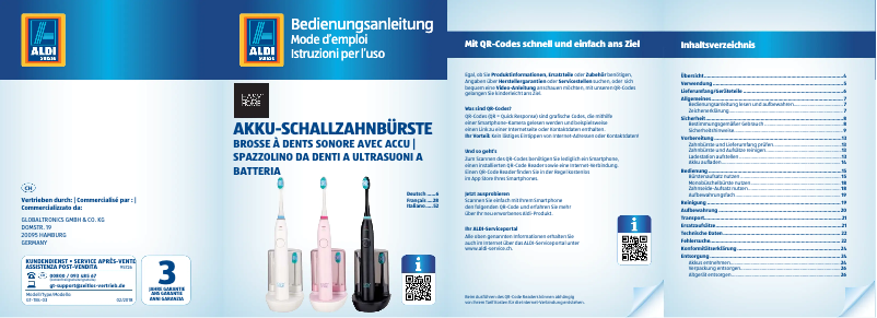 Page 1 of the manual User Manual Easy Home GT-TBs-03