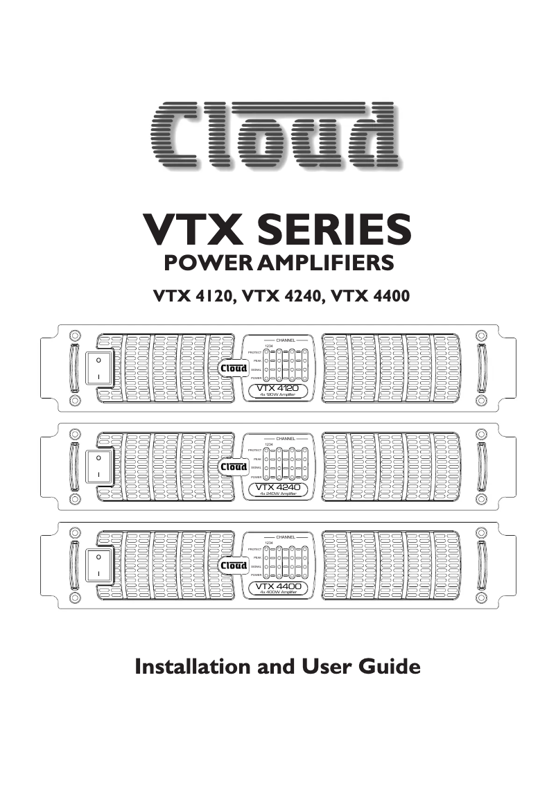 First page image of the manual for VTX4240