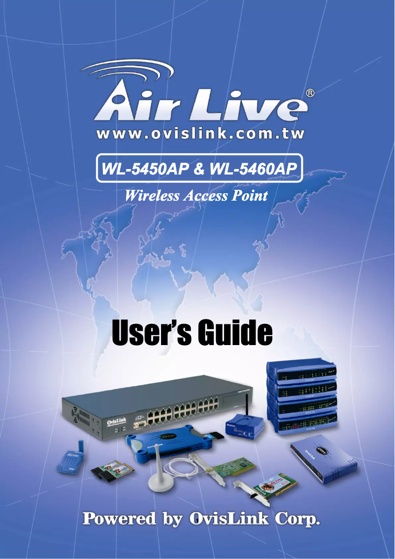 First page image of the manual for WL-5460AP