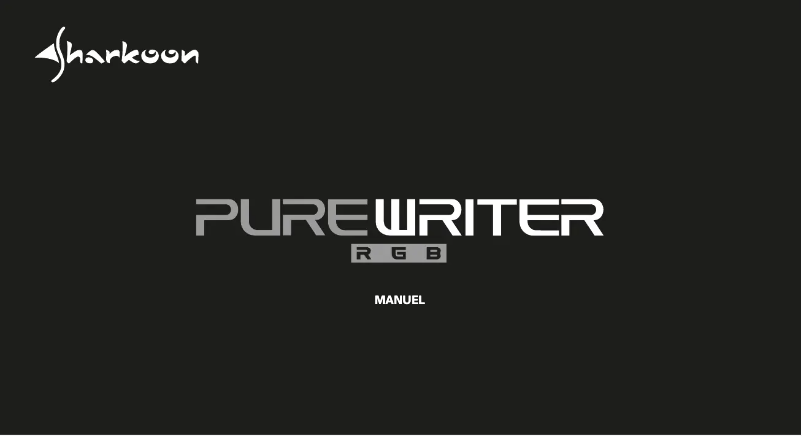 First page image of the manual for PureWriter RGB
