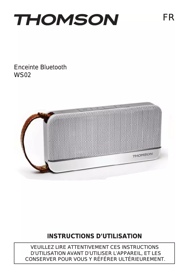 First page image of the manual for WS02RM