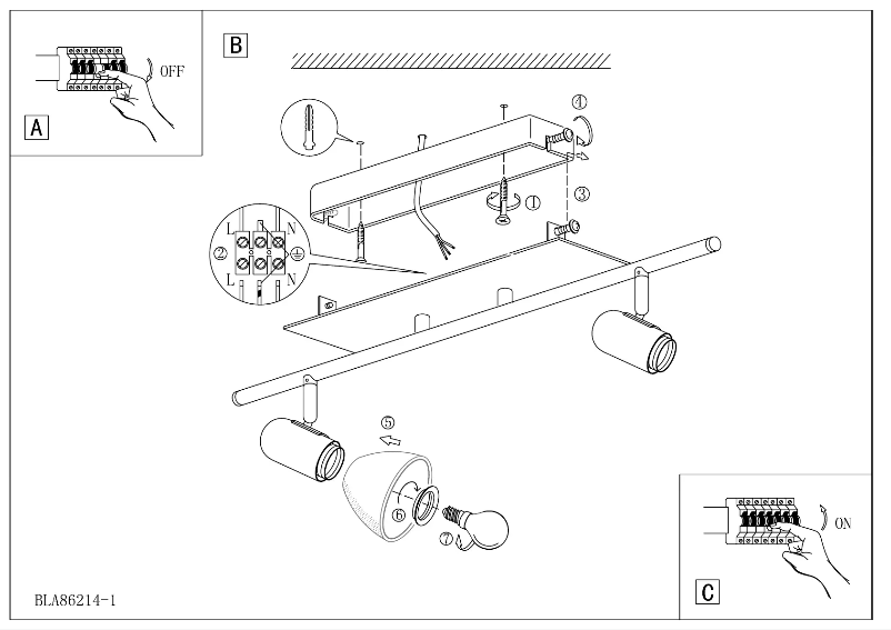 Page 1 of the manual User Manual Eglo Ares 1