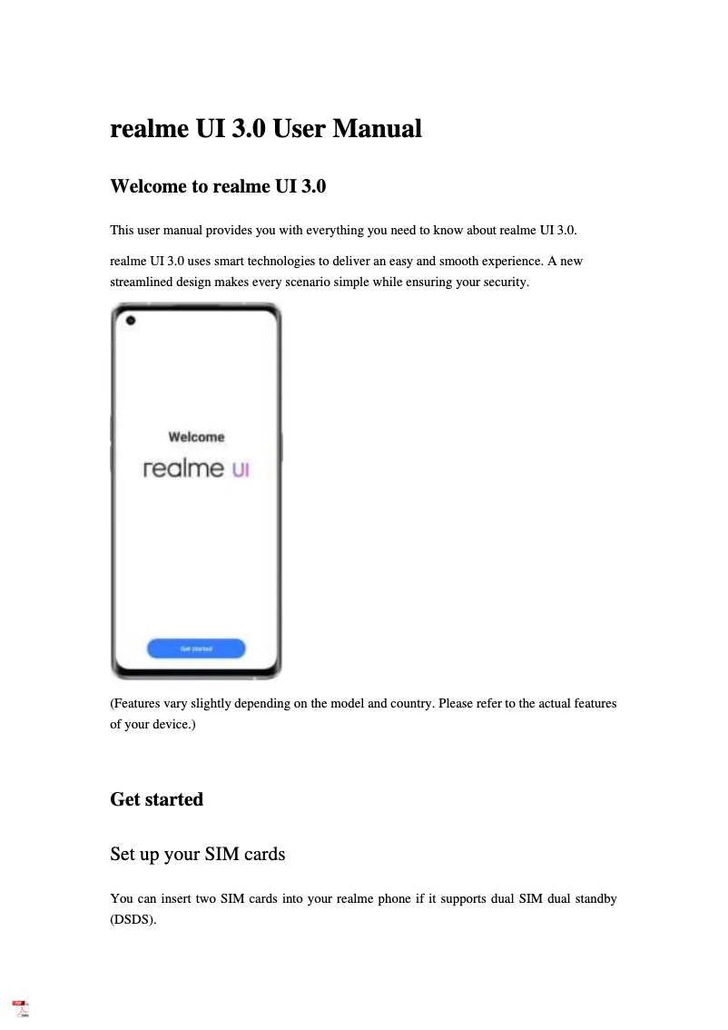 First page image of the manual for Q5x