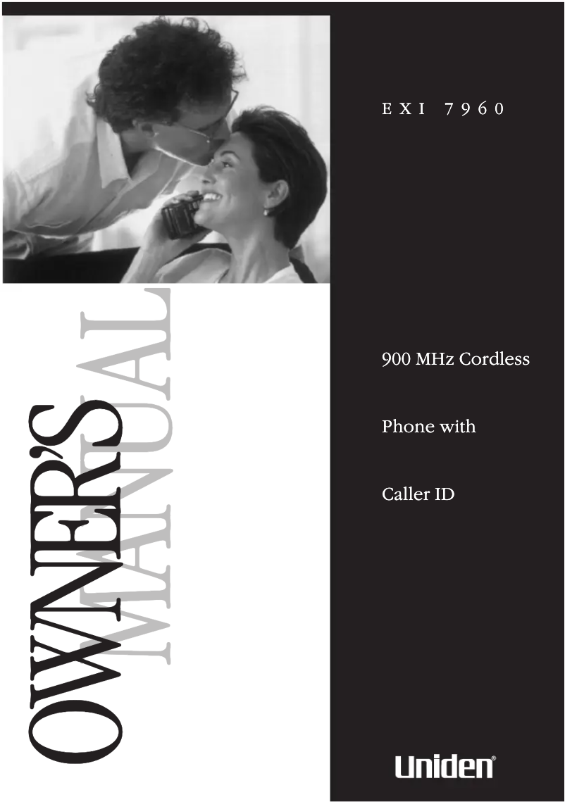 First page image of the manual for EXI 7960